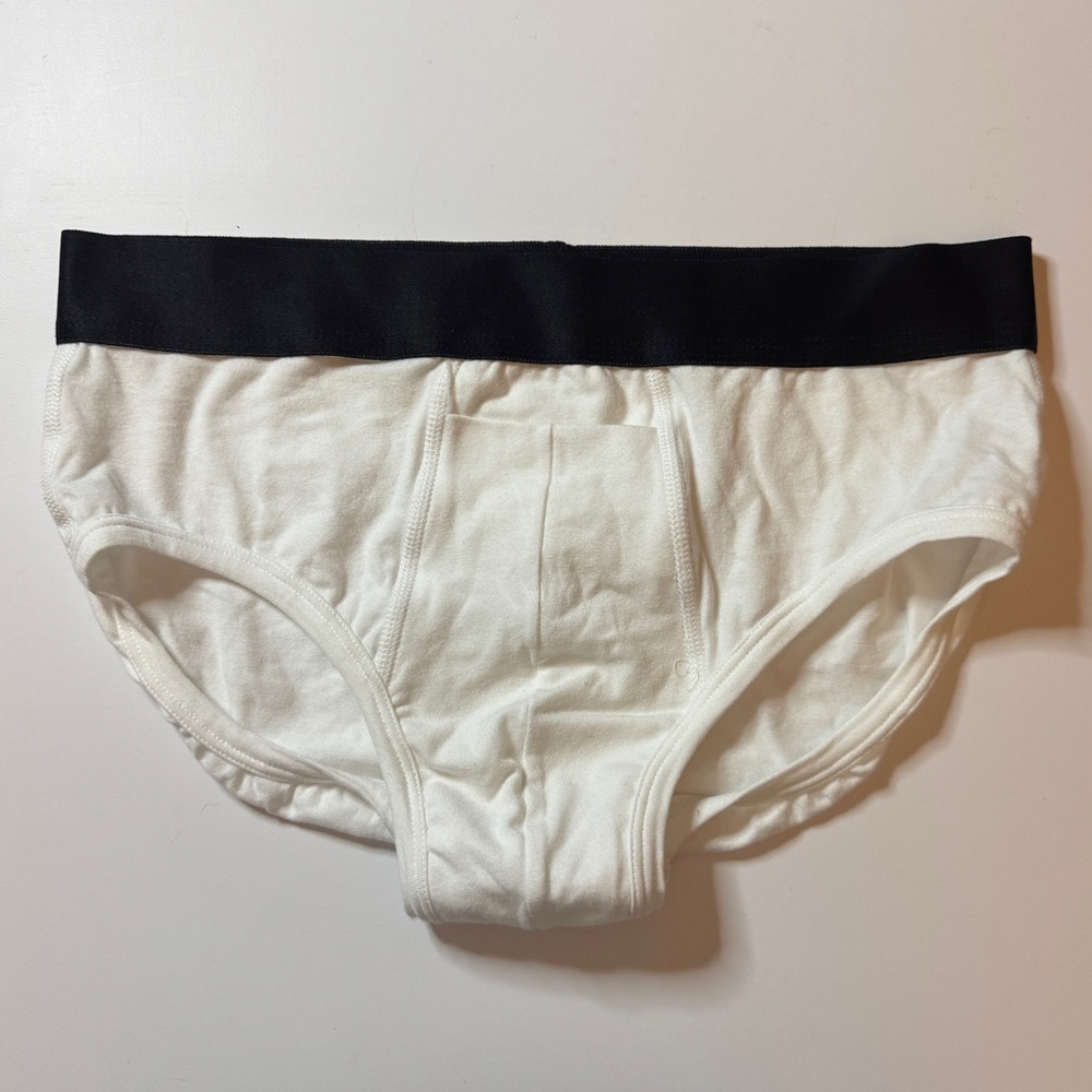 Nordstrom White Briefs with Black Accents